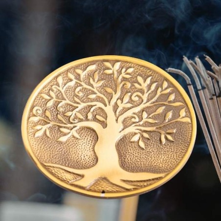 Porte encens sticks - Arbre de vie - Bronze
