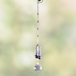 Mobile Cristal Univers Violet – Harmonie & Énergie Cosmique