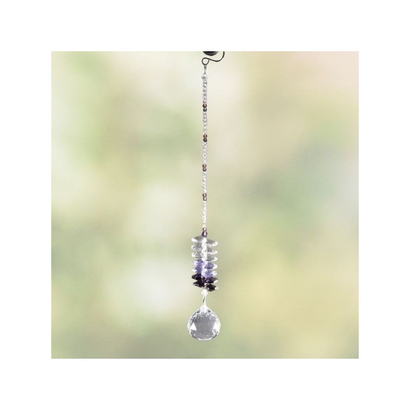 Mobile Cristal Univers Violet – Harmonie & Énergie Cosmique