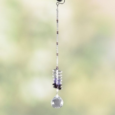 Mobile Cristal Univers Violet – Harmonie & Énergie Cosmique