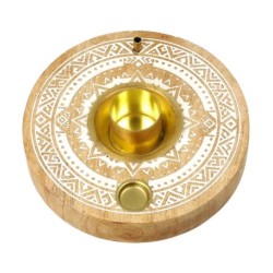 Brûleur Palo Santo & Encens Bois de Manguier 13 cm 1