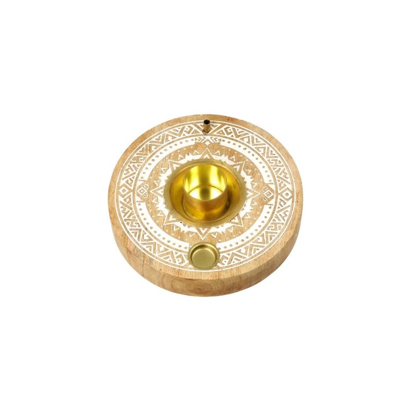 Brûleur Palo Santo & Encens Bois de Manguier 13 cm 1