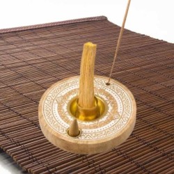 Brûleur Palo Santo & Encens Bois de Manguier 13 cm 1