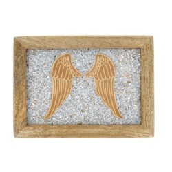 Boite à Bijoux Tarot Ailes d'Ange Angélite 18 cm - coffret