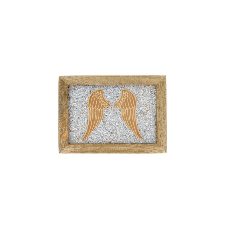 Boite à Bijoux Tarot Ailes d'Ange Angélite 18 cm - coffret