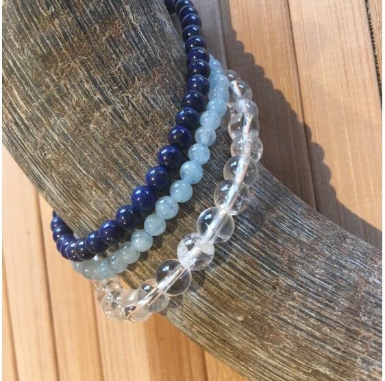 Bracelet Lapis Lazuli - elastique