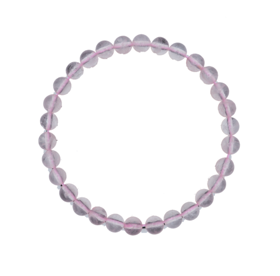 Bracelet Quartz rose - elastique