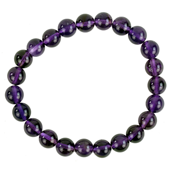 Bracelet Amethyste - elastique