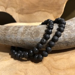 Bracelet Pierre de Lave - elastique