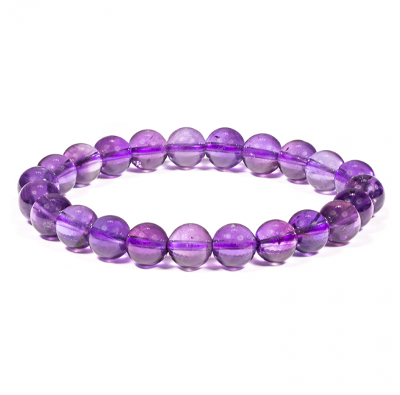 Bracelet Amethyste - elastique