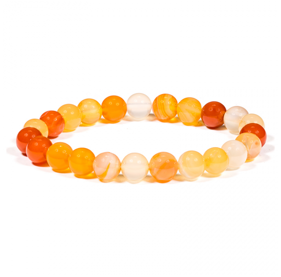 Bracelet Cornaline - elastique