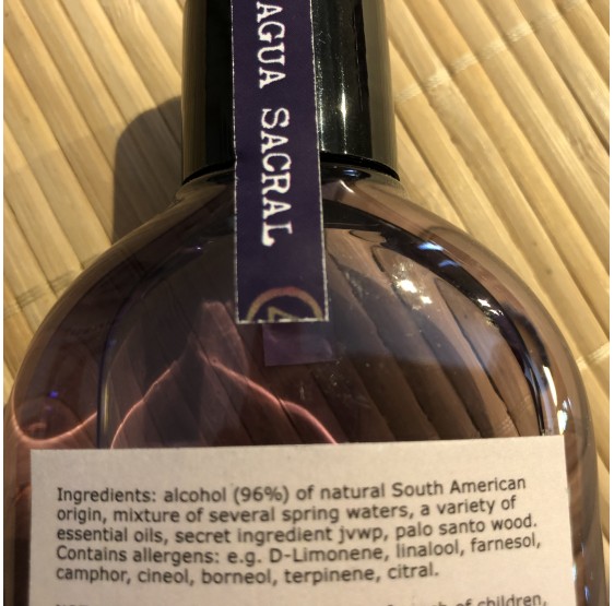 AGUA SACRAL - EAU SACREE  (250 ml)