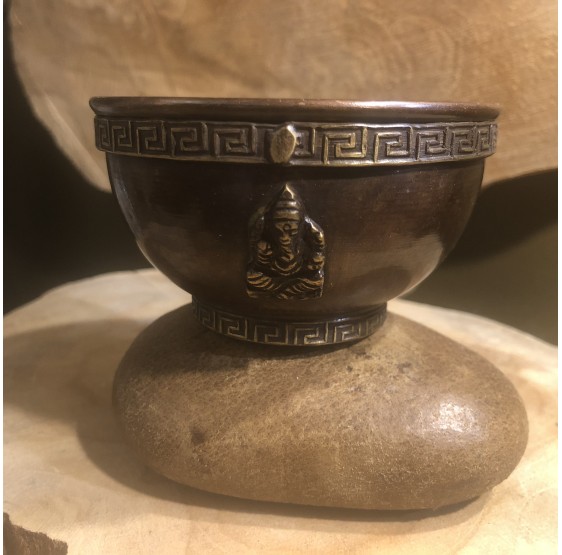 Bol à encens - Ganesh en cuivre