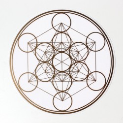 Metatron 18 cm Repositionnable OR/ARGENT Transparent