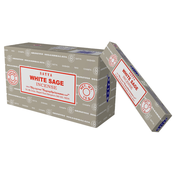 Encens Satya White Sage (Sauge Blanche) 15g - Trésors d'Ambre