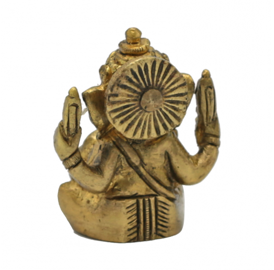 Ganesha - laiton - mini-figurine à bras