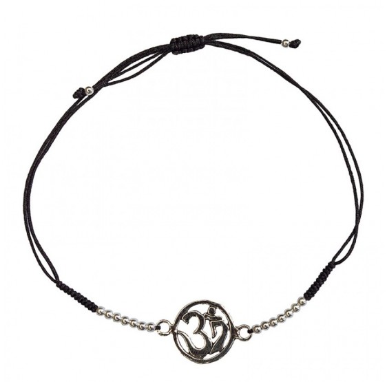 OM AUM OHM  - Argent 925  - bracelet - 1,2 cm