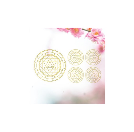 MERKABA set d'autocollants - OR