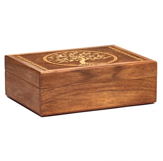 Boite à "Enthousiasmes" Moon & Star - Lune - Tarot - Sculptée