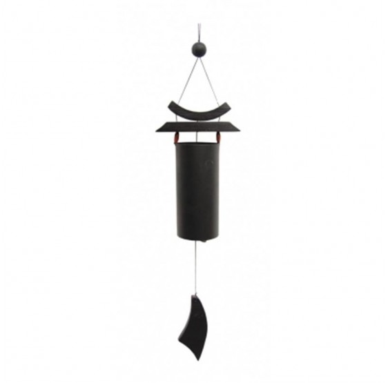 Mobile Carillon à vent Zen noir - 58 cm