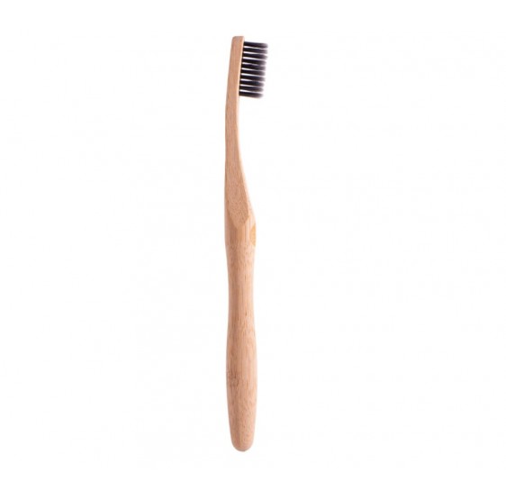 Brosse à dents en bambou avec poils de charbon de bambou