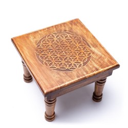 Table d'appoint Fleur de Vie en bois