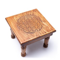 Table d'appoint Fleur de Vie en bois