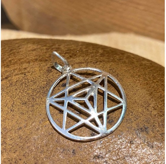 Pendentif Merkaba en argent 925