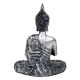 Bouddha statue argenté avec bougeoir