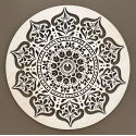 Mandala Sagesse intérieure -  plaque en bois - 20 cm