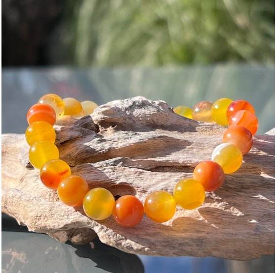 Bracelet Cornaline - elastique