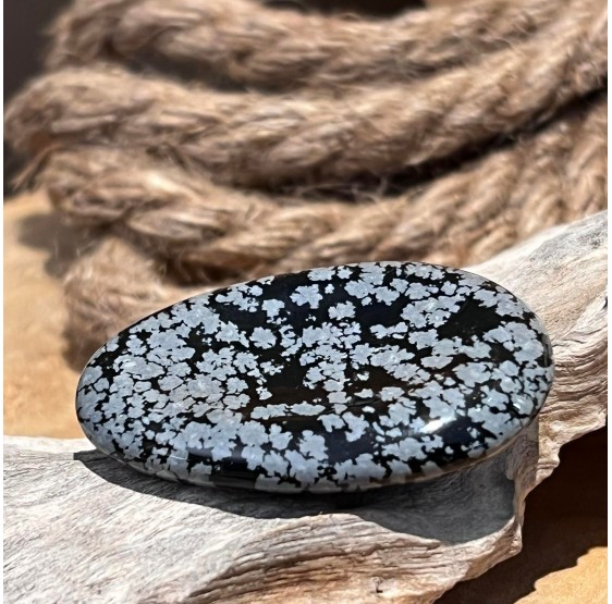 Obsidienne mouchetée - Gratitude pierre - jeux de pouces