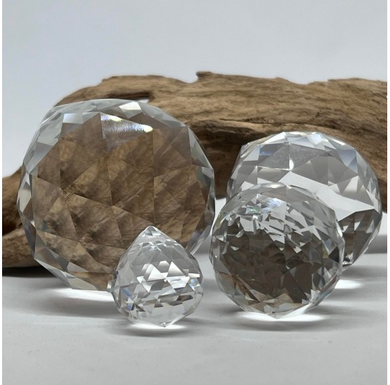 Sphère de cristal - 5 cm - arc en ciel - Feng Shui - aaa