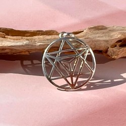 Pendentif Merkaba en argent 925