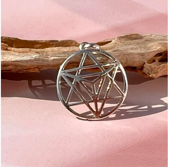 Pendentif Merkaba en argent 925