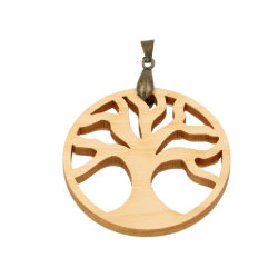 Pendentif Arbre de vie - bois PIN - amulette