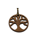 Pendentif Arbre de vie - bois NOYER - amulette