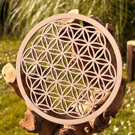 Fleur de vie en bois 14,4 cm