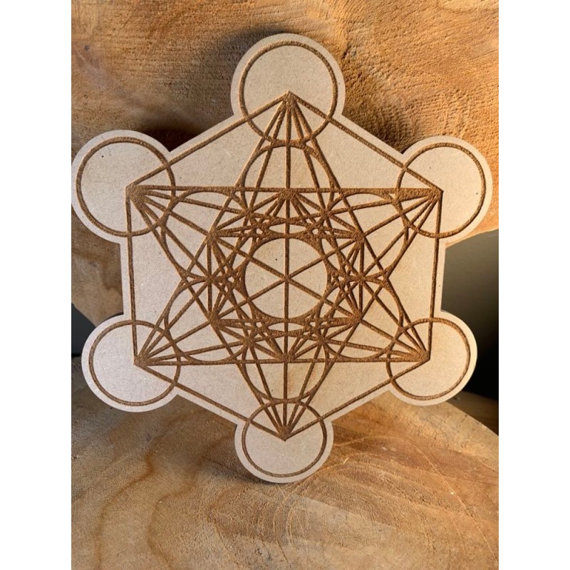 Plaque Metatron bois 15 cm