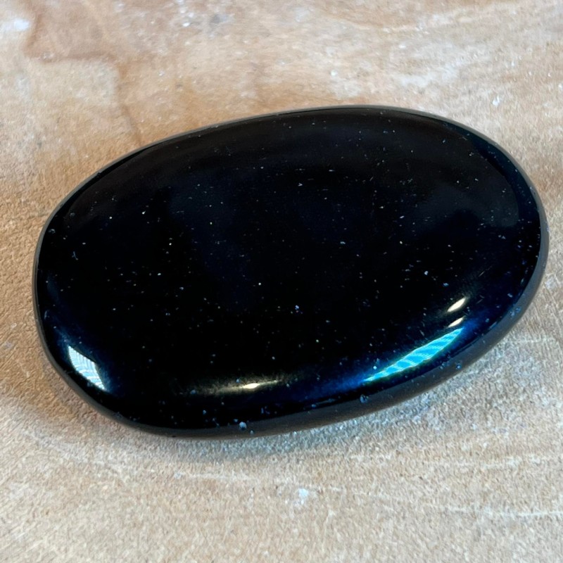 Obsidienne - Gratitude pierre - galet - pierre de gratitude