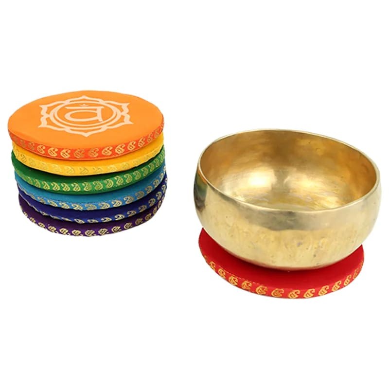 Coussins pour bols chantants - 7 chakras