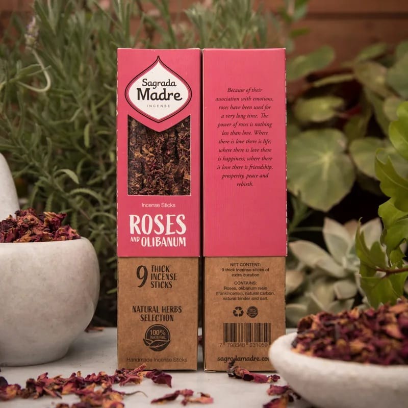 Encens Oliban & herbes roses Sagrada Madre