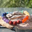 Bracelet 7 Chakra - Elastique