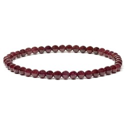 Bracelet GRENAT 4 mm -  elastique