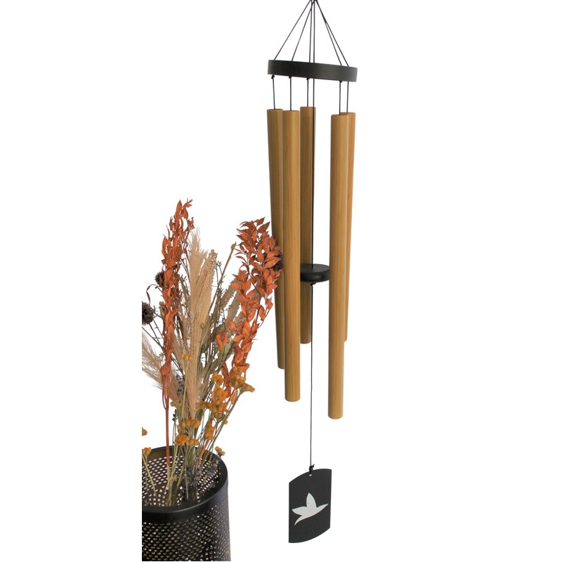 Carillon à vent en bambou, artisanat tendance pour jardin extérieur,  décoration de la maison, accord de relaxation de méditation du Vermont