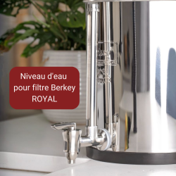 Niveau eau ROYAL - BERKEY - robinet acier inoxydable