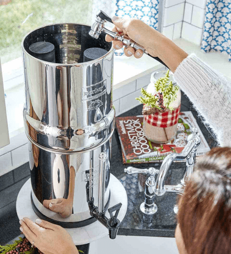 La fontaine à eau par gravité sans bonbonne de filtre Berkey