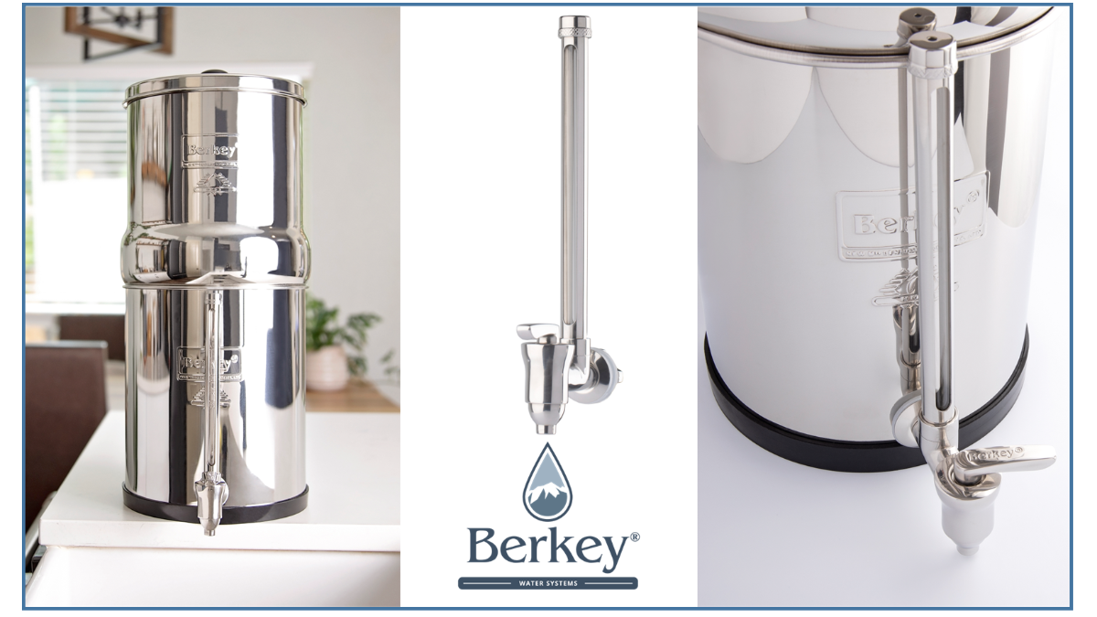 Robinet à voyant en acier inoxydable pour filtre à eau Royal Berkey