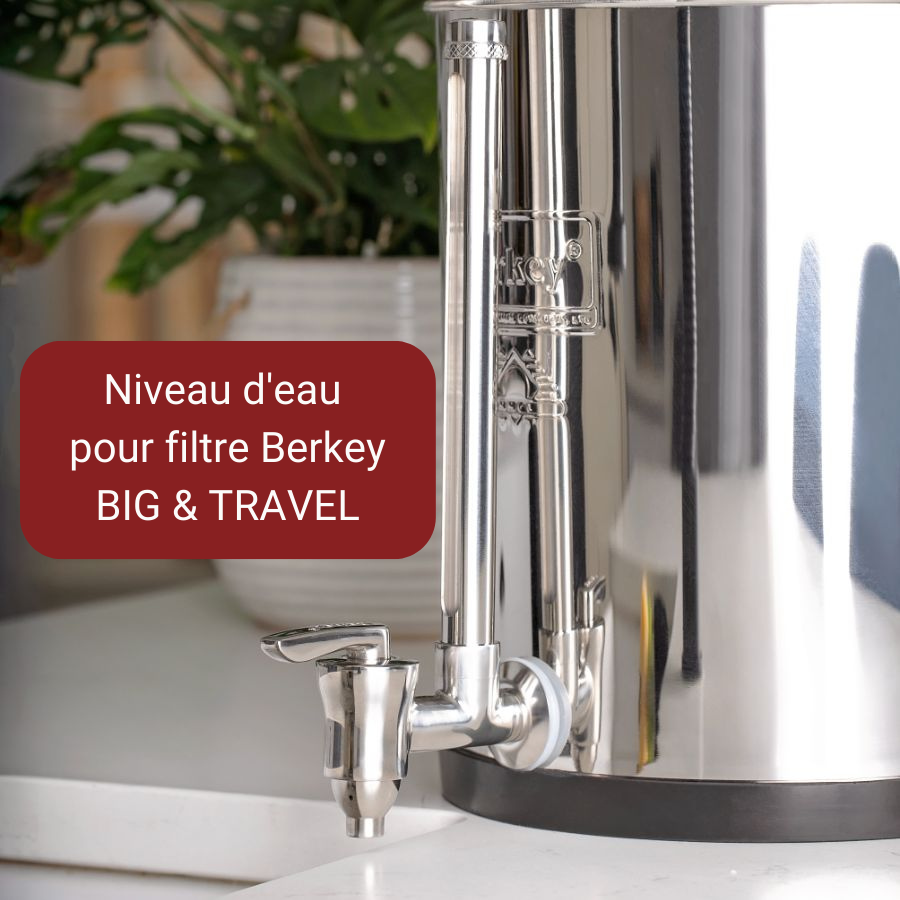 Niveau d'eau robinet acier inoxydable - fontaine d'eau Berkey